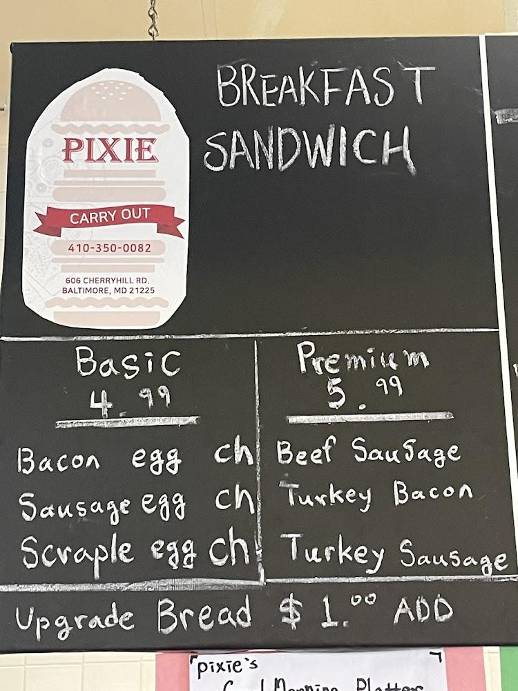 Pixie Pizza & Subs Menu image 1